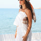 Signature White Backless Linen Top