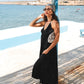 Bali Open-Back Dress in Black