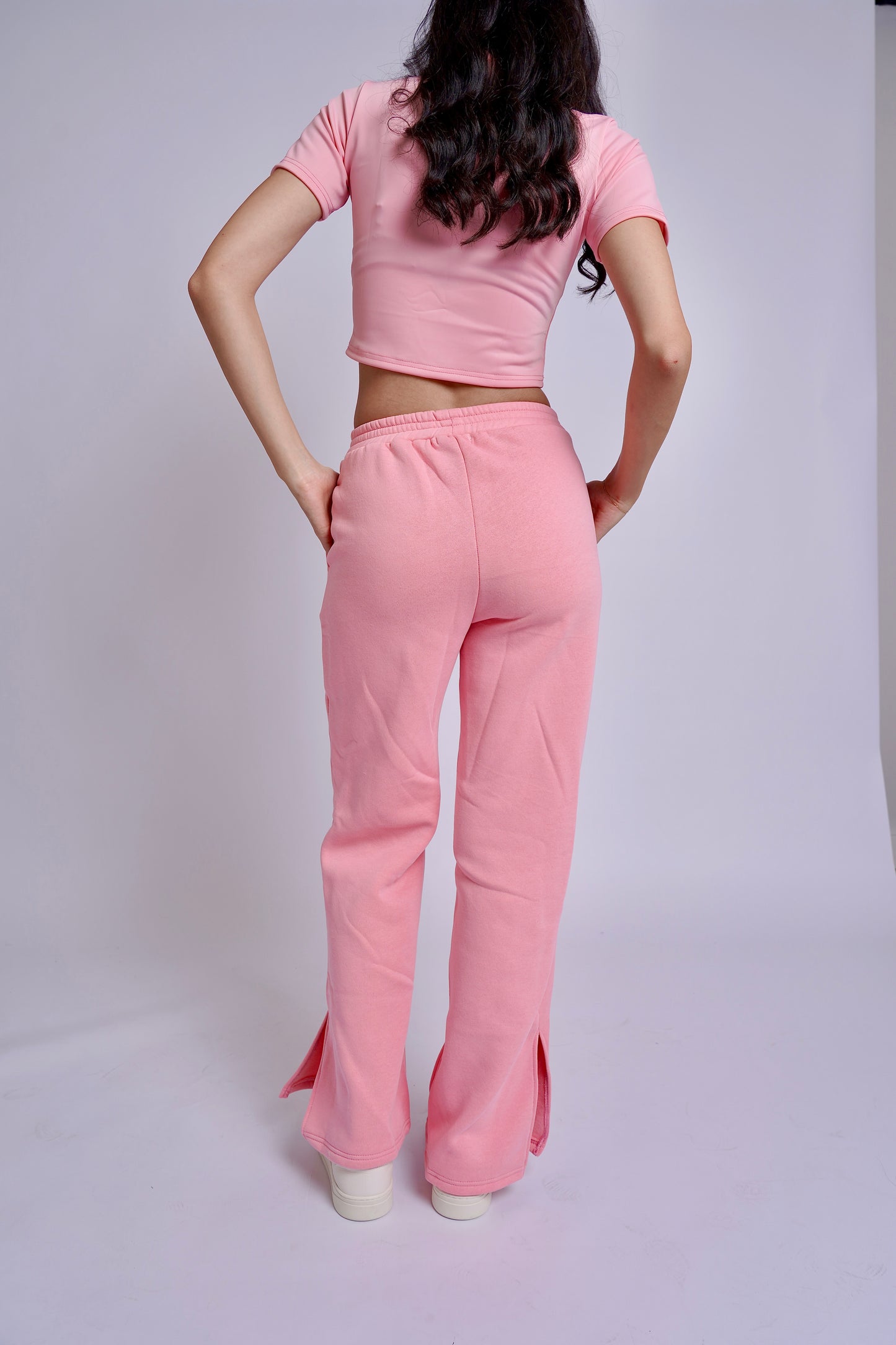 Light Pink Flared Pants