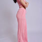 Light Pink Flared Pants