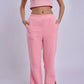 Light Pink Flared Pants