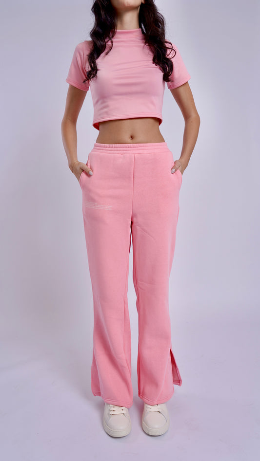 Light Pink Flared Pants