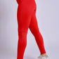 Red Basic Legging