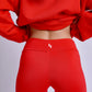 Red Basic Legging