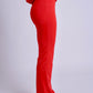 Red Flared Legging