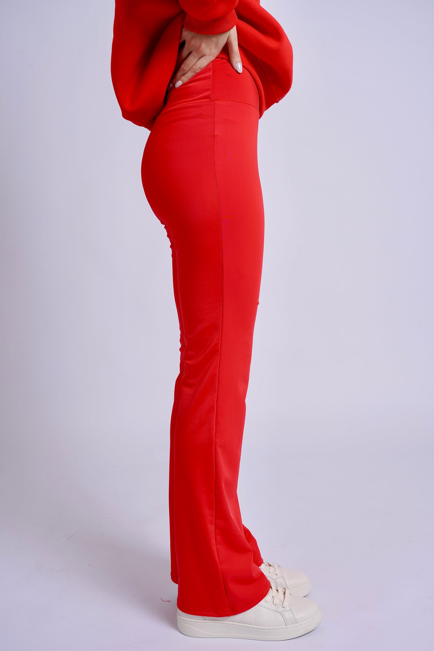 Red Flared Legging