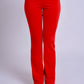 Red Flared Legging