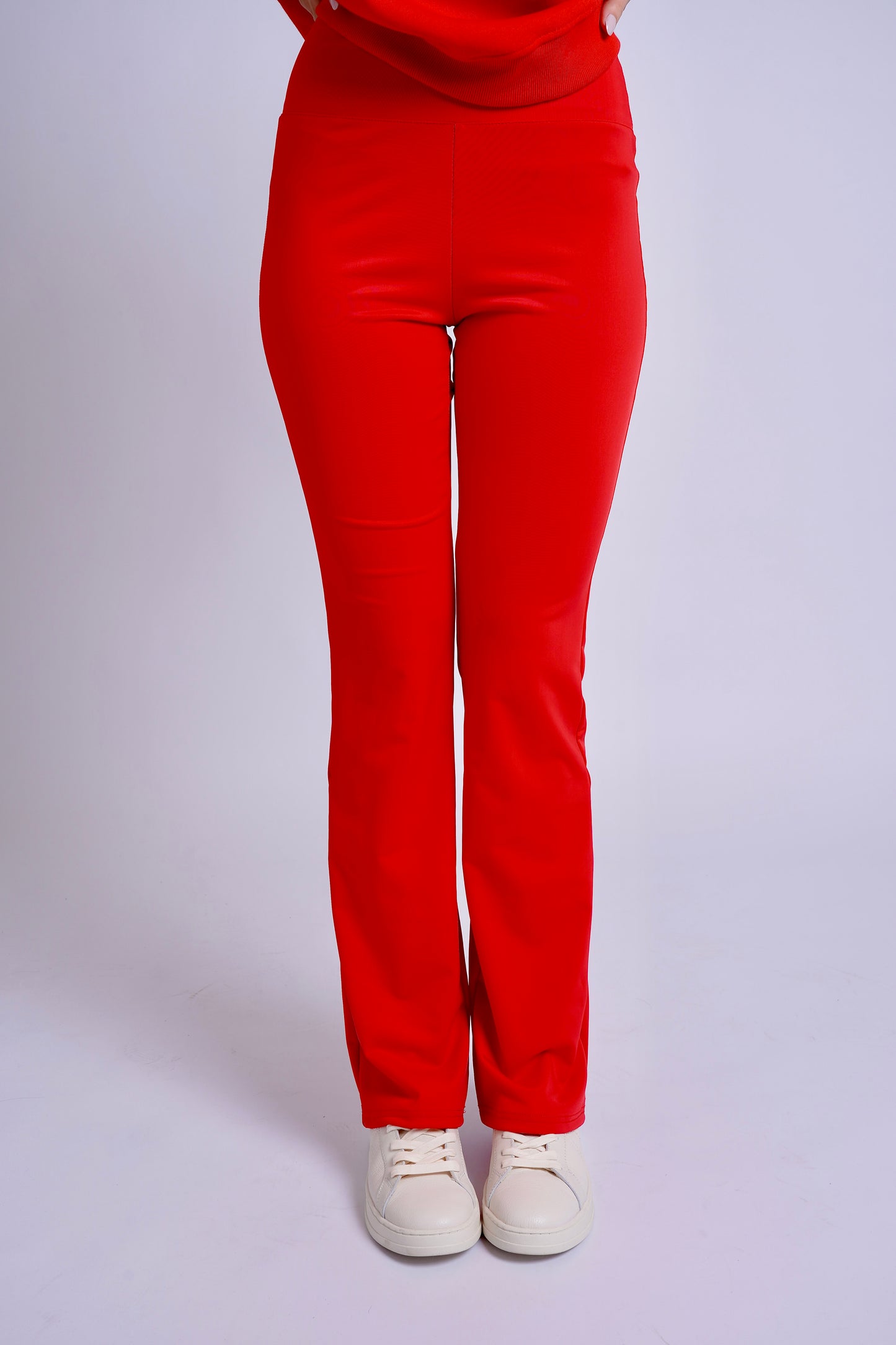 Red Flared Legging