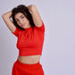 Red Cropped Tee