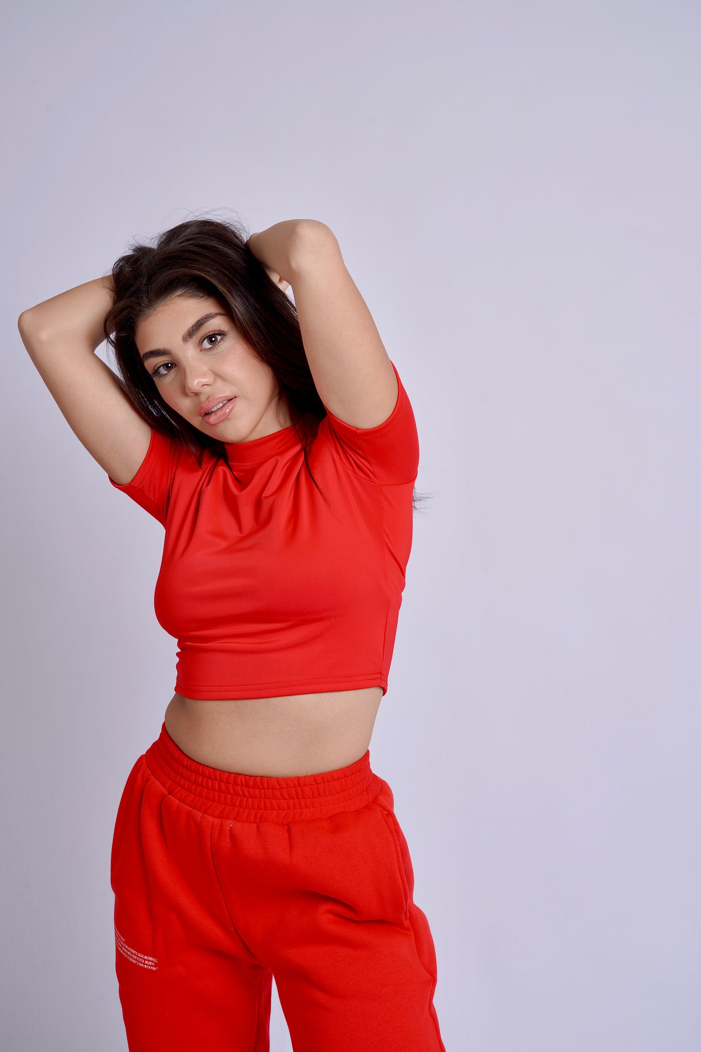 Red Cropped Tee
