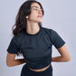 Black Cropped Tee