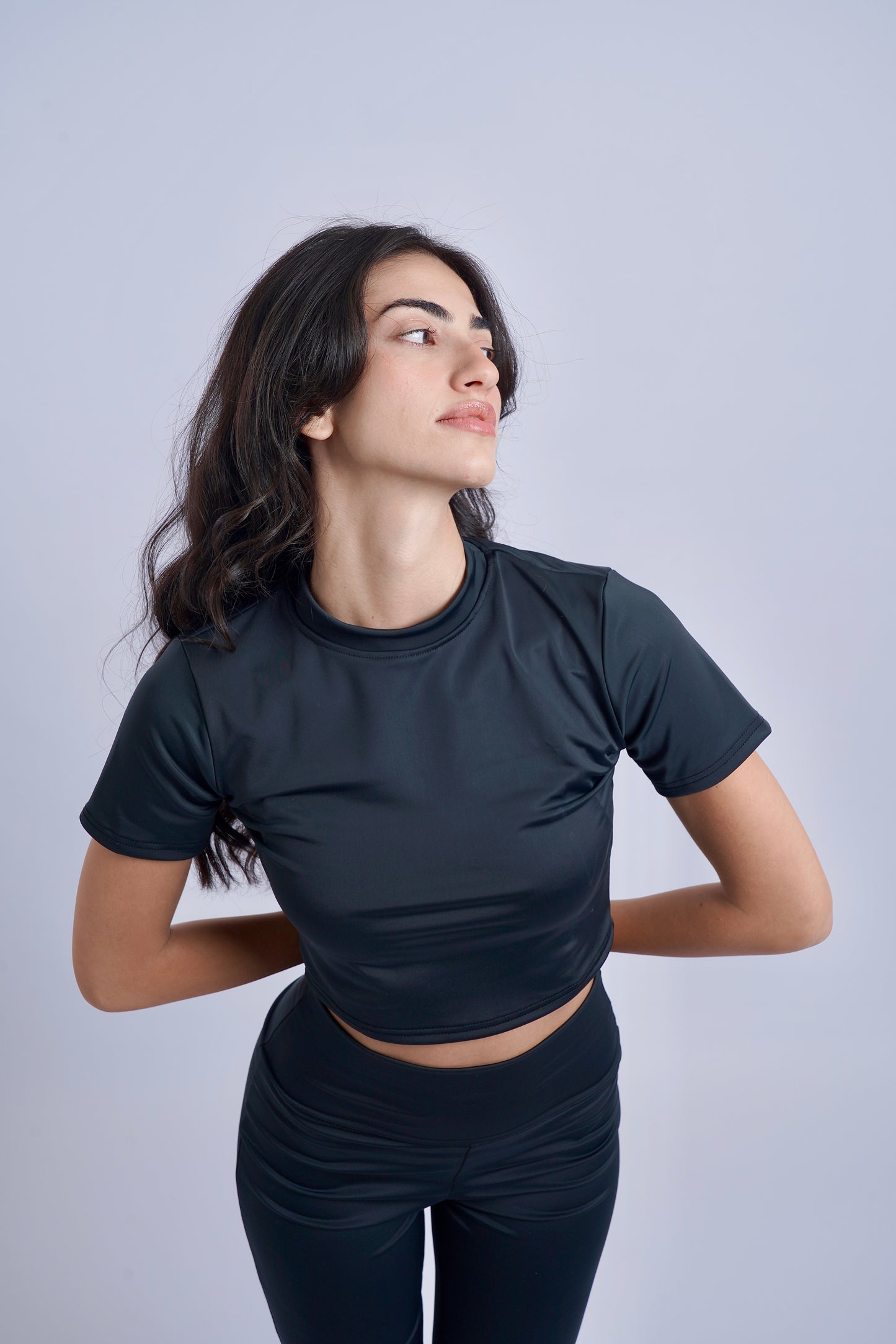 Black Cropped Tee