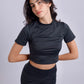 Black Cropped Tee
