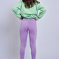 Purple Basic Legging