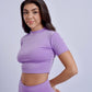 Purple Cropped Tee