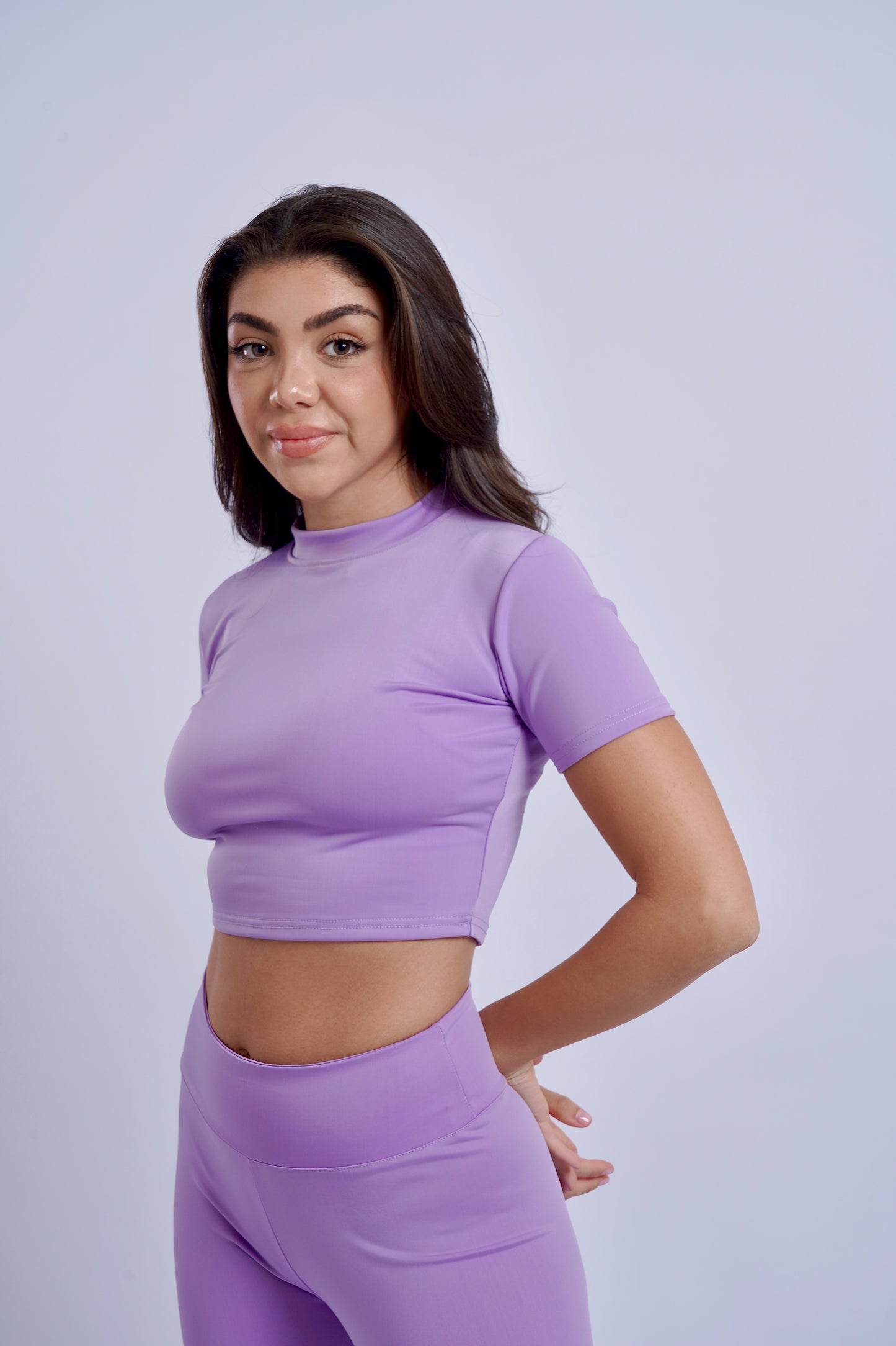 Purple Cropped Tee